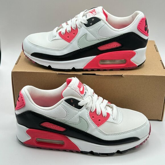 Nike Shoes - Women’s Nike Air Max 90 White-Light Silver-Aster Pink  DH8010-105 Size 5.5